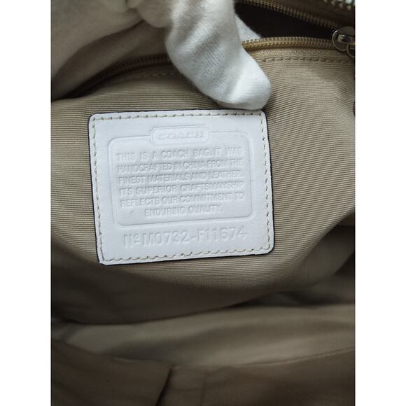 Coach Signature Multicolor Double Handles Zipper Closure Tote Bag - Picture 12 of 16